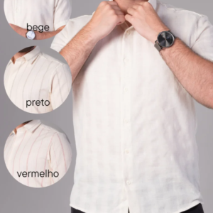 Camisa manga curta slim